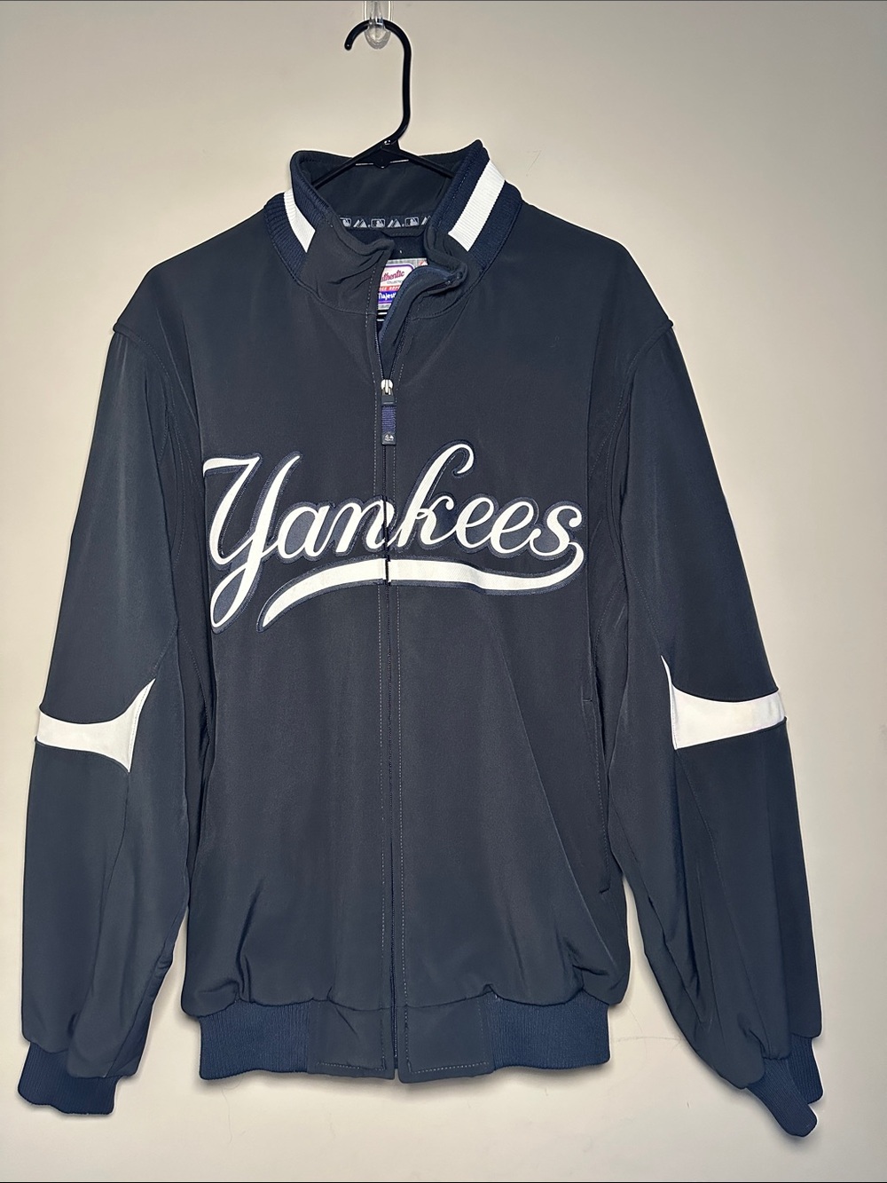 Yankees Majestic therma base Navy Zip-Front Men's Jacket